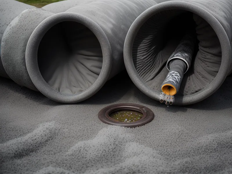 DIY winterizing on an Oregon homestead — foam pipe sleeves and zip ties protecting a well water line