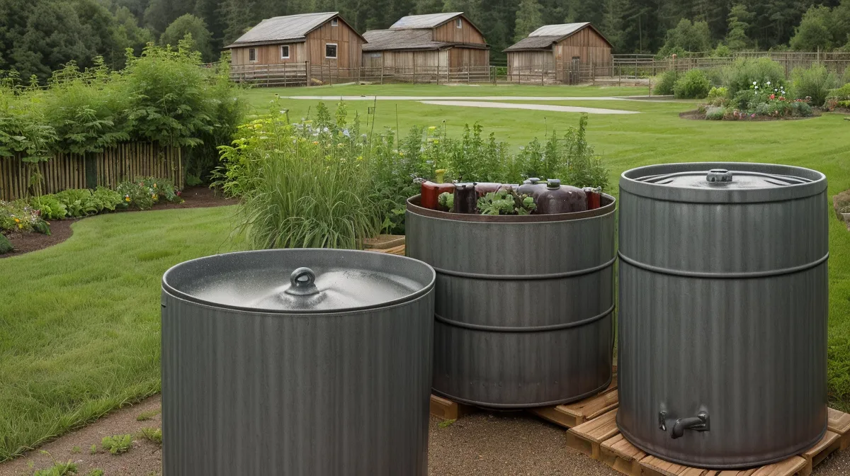 DIY $42 gravity fed water system built from an IBC tote for off-grid garden irrigation