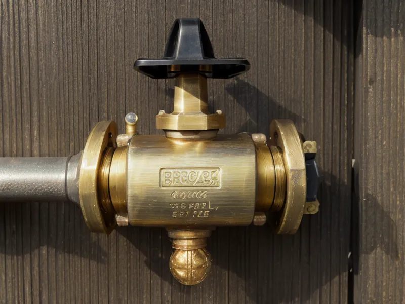 Brass ball valve and bulkhead fitting used to build a gravity fed water system on a homestead