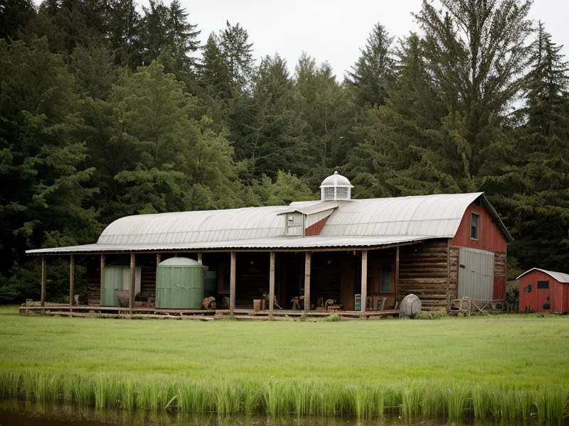 Salt-free well water treatment setup on a rural Oregon homestead for fixing hard well water