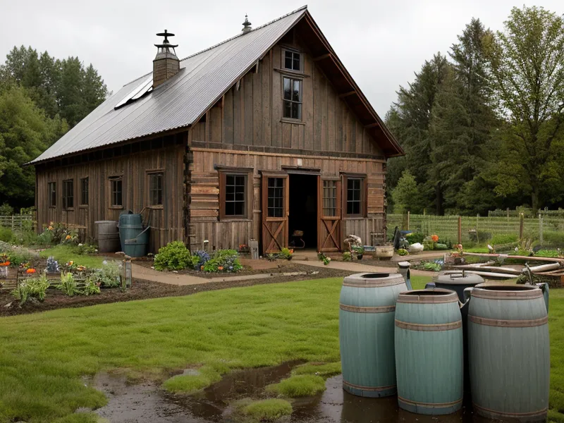 DIY gravity-fed watering system setup for backyard chickens on an Oregon homestead