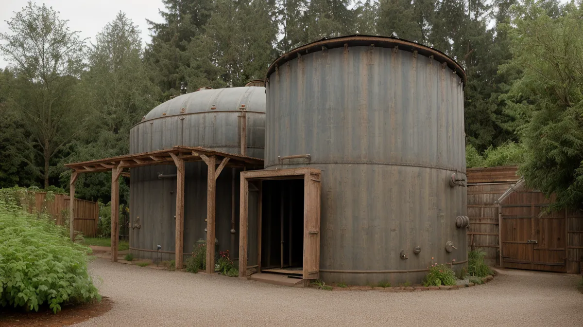 Homestead water security setup showing backup well water planning for off-grid living in rural Oregon