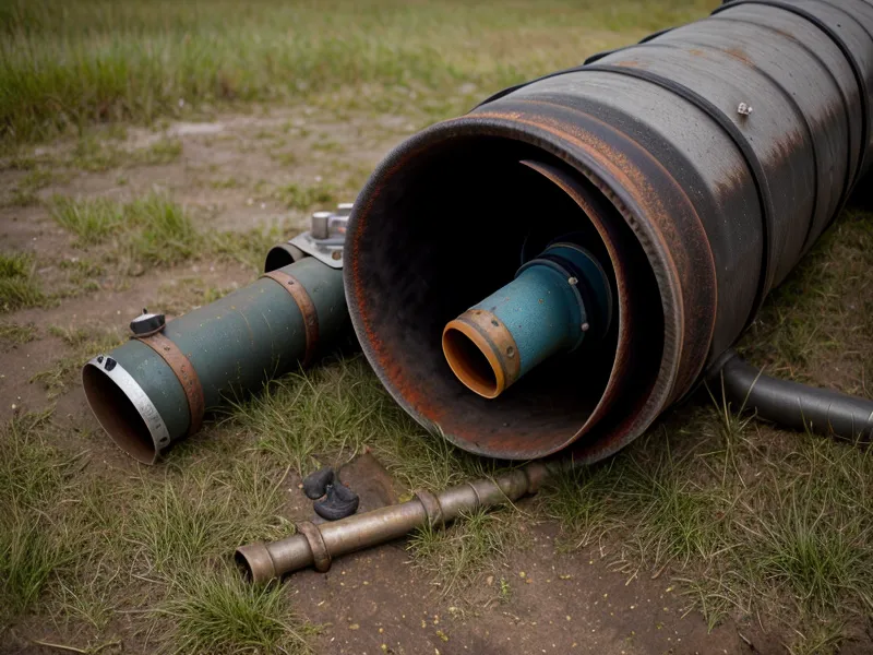 Residential well casing and pressure gauge illustrating well water backup storage capacity on a homestead